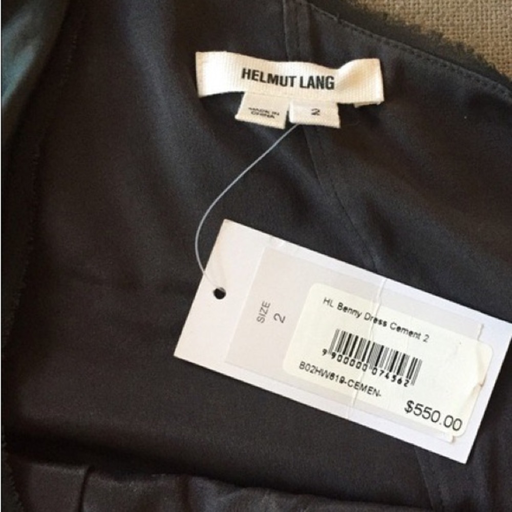 Helmut Lang,Benny Dress,Stunning Shimmer,Asymmetrical,Side-Zip, EUC, Size 6 - Picture 5 of 17